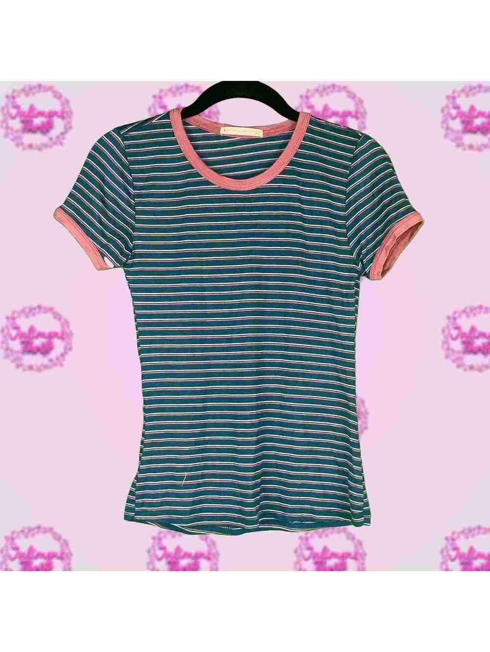 Active USA Striped Blue Shirt